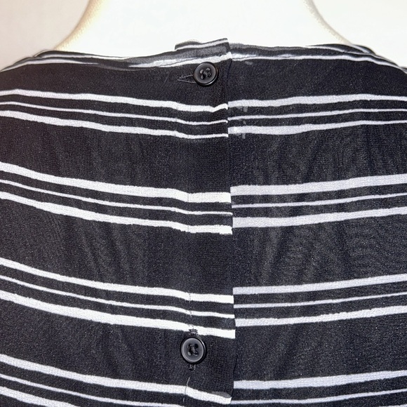 Banana Republic lack & White Striped Layered Sheer Tank Top Women’sSmall - Picture 5 of 7